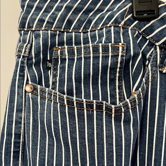 Judy Blue Denim with White Pinstripes - Picture 9 of 9
